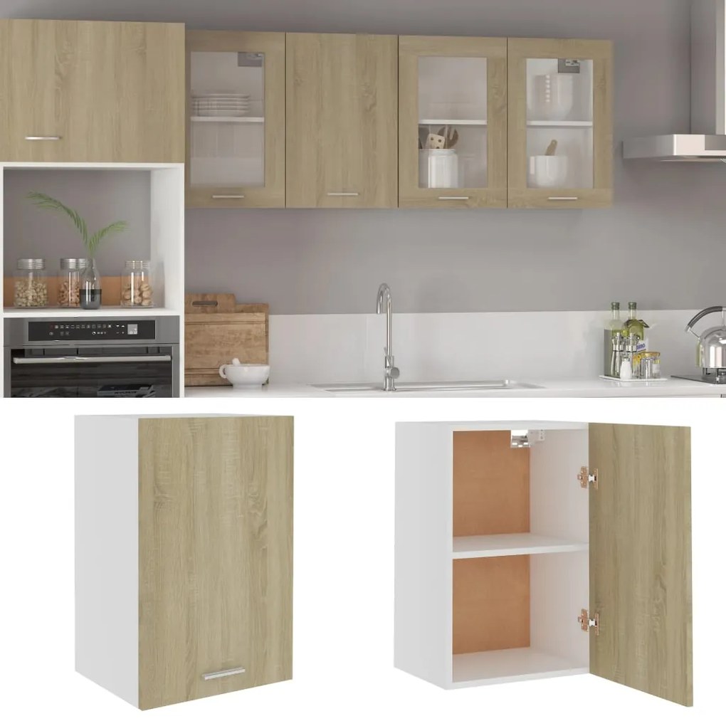 vidaXL Κρεμαστό Ντουλάπι "Lyon" Ξύλο Sonoma Δρυς 39,5x31x60 εκ. από Τεχνητό Ξύλο