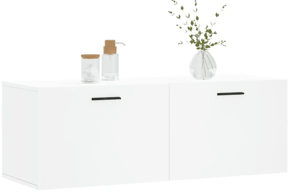 vidaXL Ντουλάπι Τοίχου Λευκό 100x36,5x35 εκ. από Επεξεργασμένο Ξύλο