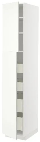 METOD/MAXIMERA ψηλό ντουλάπι με 2 πόρτες/4 συρτάρια, 40x60x220 cm 795.070.44