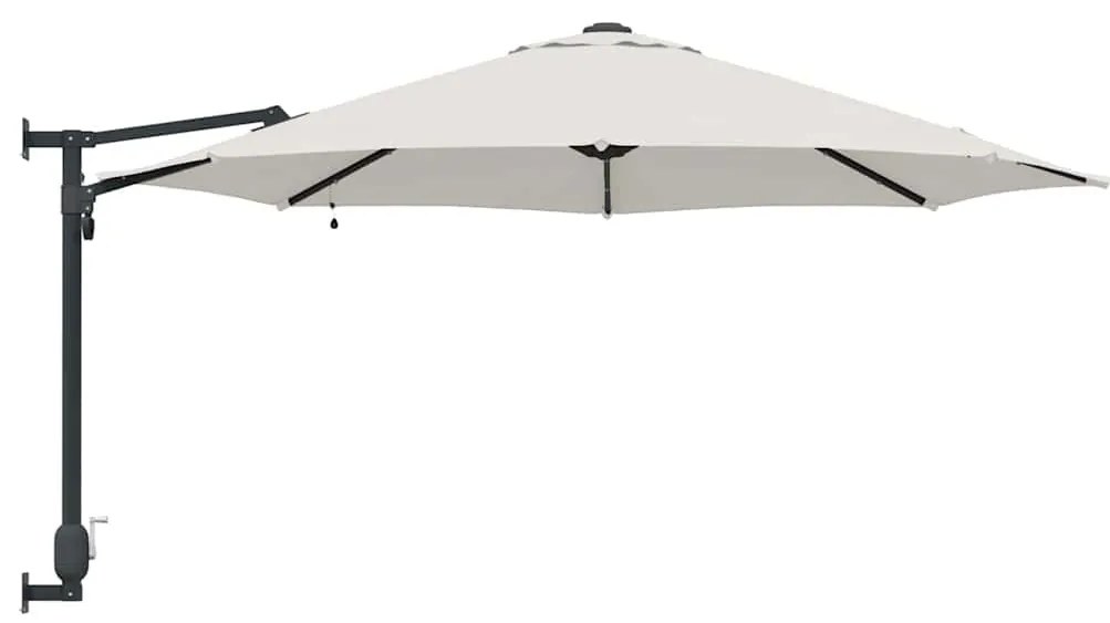 vidaXL Ομπρέλα Κήπου Μπεζ και Μαύρο 248 x 248 x 148 εκ.