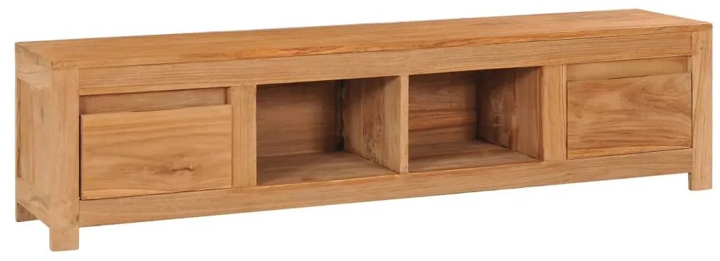 Έπιπλο Τηλεόρασης 135 x 30 x 35 εκ. από Μασίφ Ξύλο Teak - Καφέ