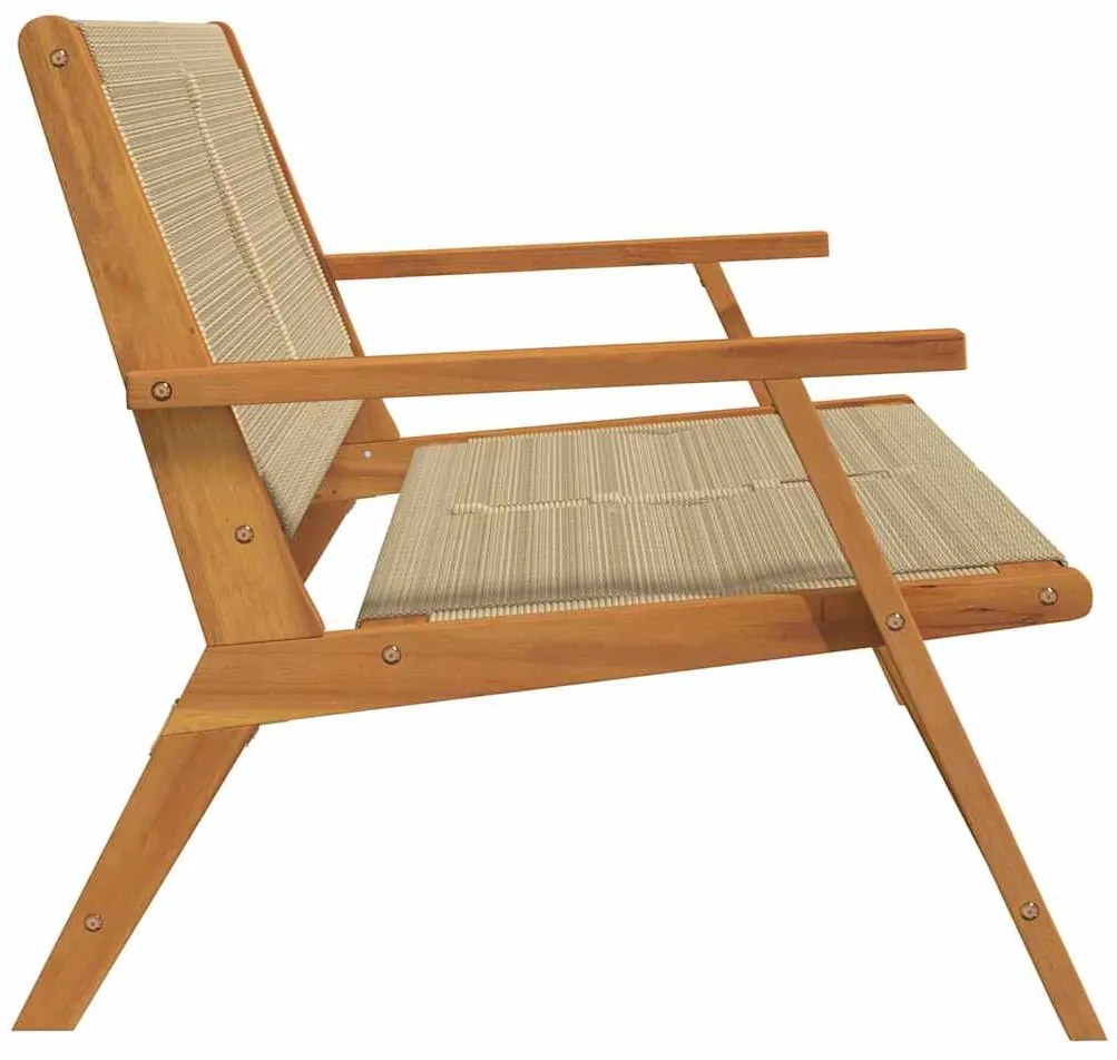 vidaXL Εξωτερικά Έπιπλα Μπεζ 78 x 122 x 73εκ. Μασίφ ξύλο ακακίας