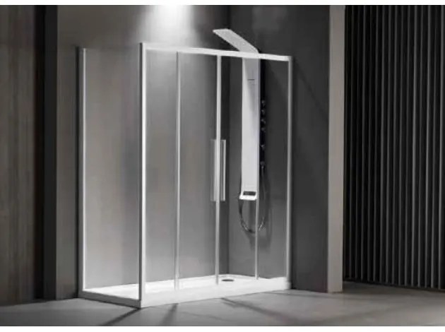 Συρόμενη πόρτα ντουζιέρας Devon Flow Slider II-157 - 161-Chrome