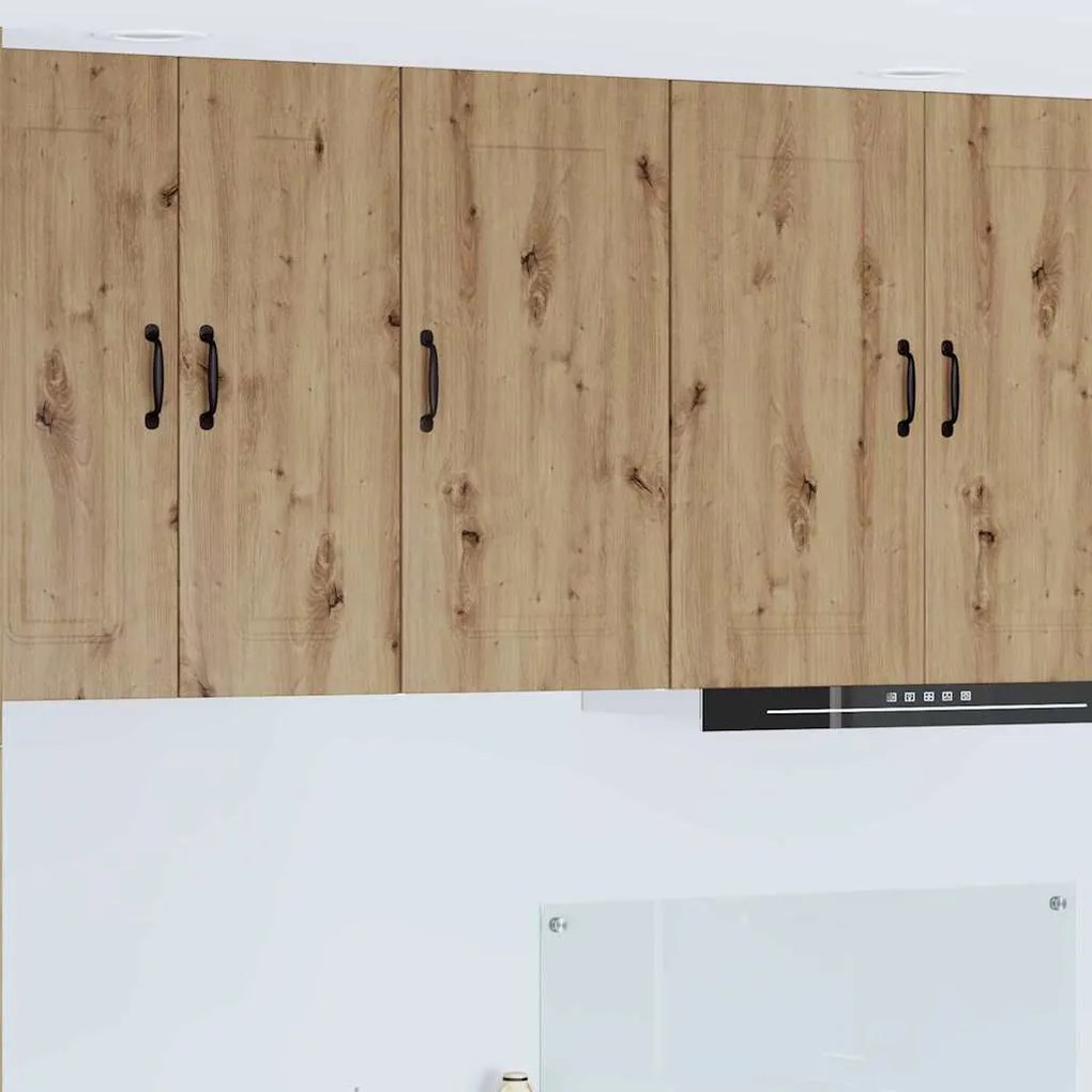 vidaXL Κρεμαστό ντουλάπι κουζίνας με ράφι Artisan Oak 40 x 31 x 80 εκ.