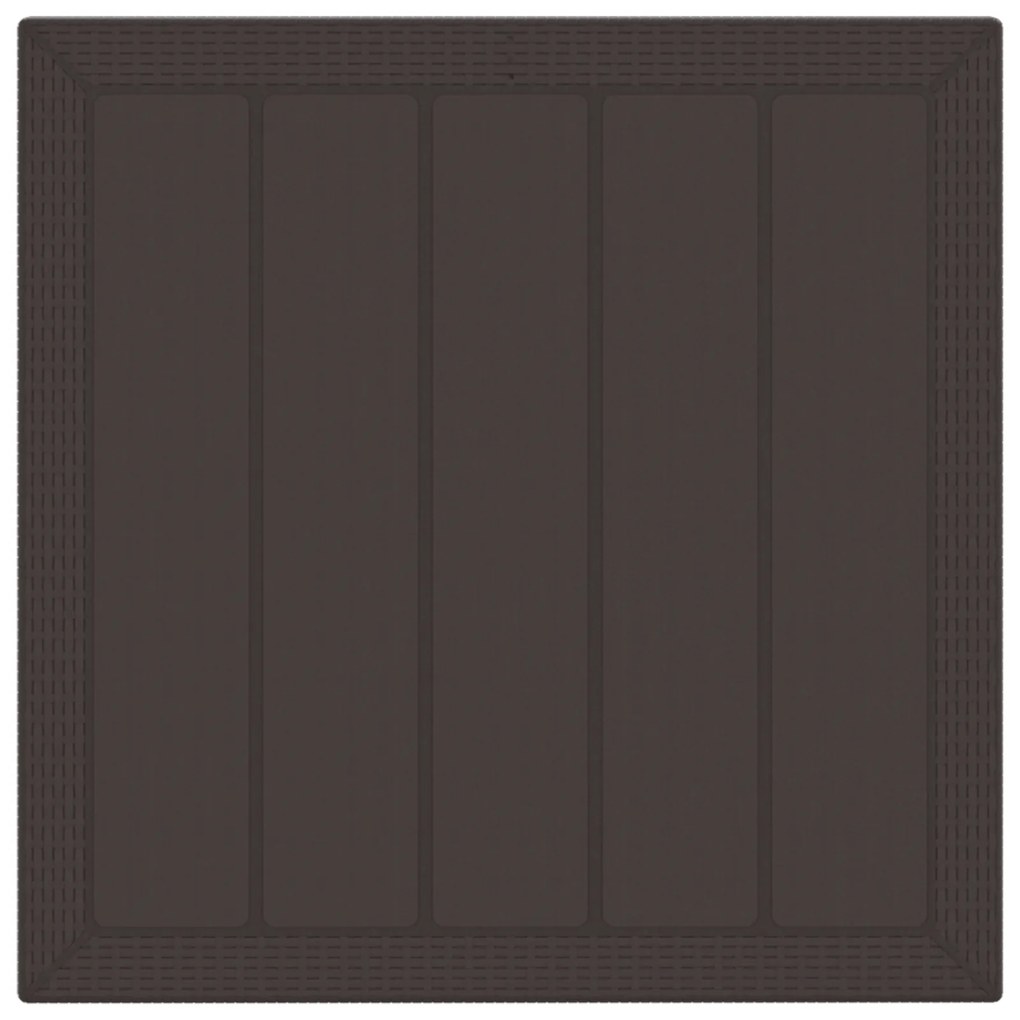 vidaXL Σετ τραπεζαρίας κήπου 3 pcs Καφέ 100 x 100 x 73 εκ