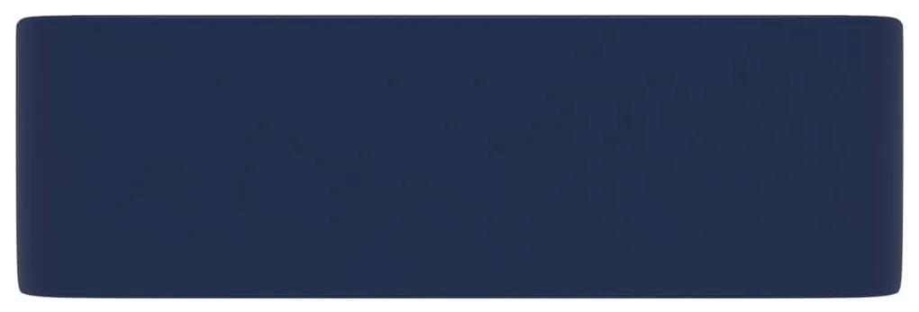 vidaXL Νιπτήρας Πολυτελής Σκούρο Μπλε Ματ 41 x 30 x 12 εκ. Κεραμικός