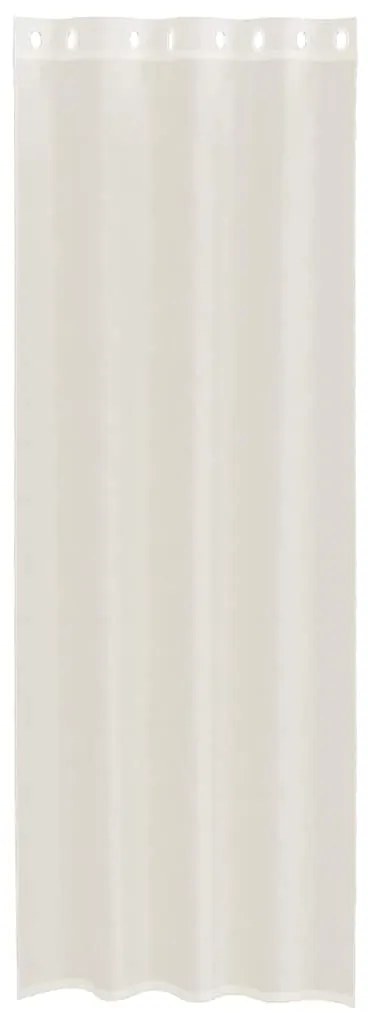 vidaXL Κουρτίνες Voile με ροδέλες 2 τεμάχια Κρεμ 140x300 εκ.