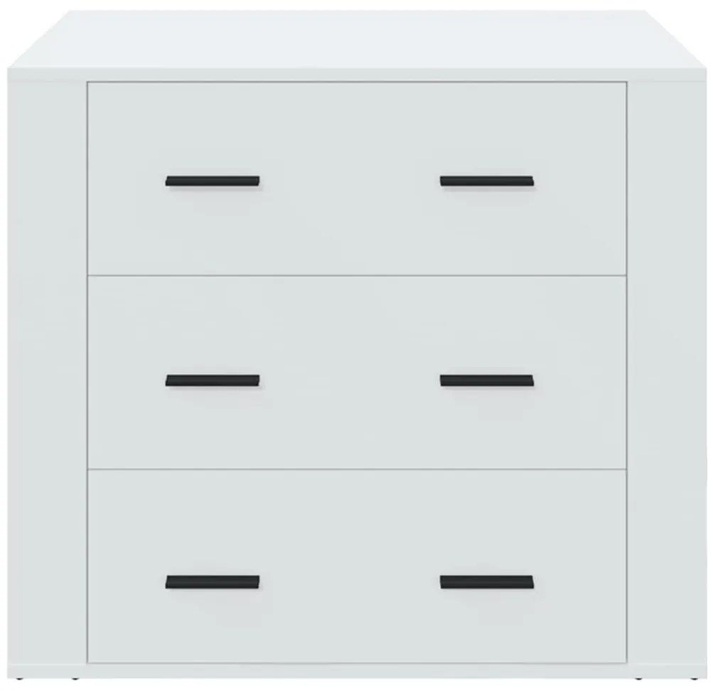 vidaXL Συρταριέρα Λευκή 80 x 33 x 70 εκ. από Επεξεργασμένο Ξύλο