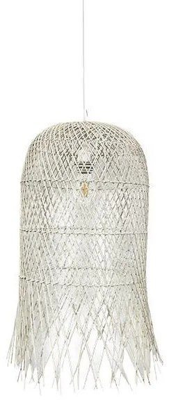 ΦΩΤΙΣΤΙΚΟ ΚΡΕΜΑΣΤΟ ΜΟΝΟΦΩΤΟ Ε27 MAX 60W H610XD330mmRATTAN ΛΕΥΚΟ ARTE ILLUMINA KAI Eurolamp 144-33026