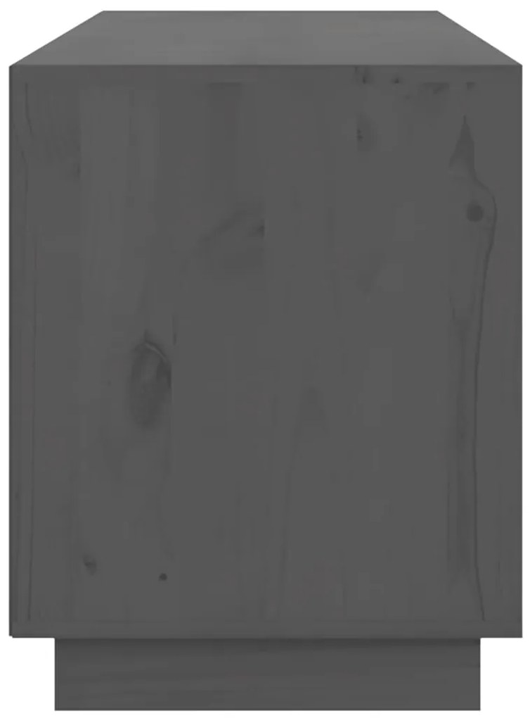 vidaXL Έπιπλο Τηλεόρασης Γκρι 176x37x47,5 εκ. από Μασίφ Ξύλο Πεύκου