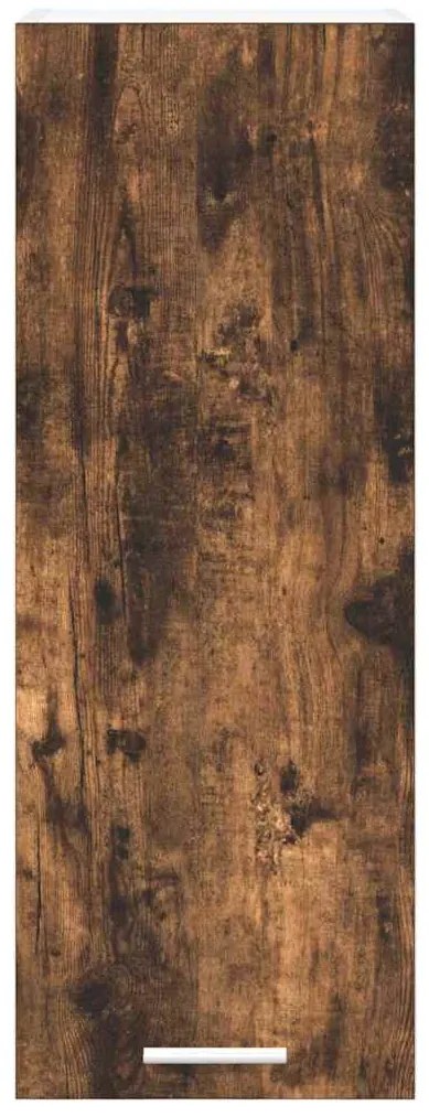 vidaXL Κρεμαστό ντουλάπι με πόρτα Riga 2 pcs Καπνιστός Δρυς και Λευκό