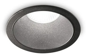 Χωνευτό Σποτ Φωτιστικό Οροφής LED 11W Μαύρο 2700K Φ8,5cm IP40 Trim Game 285412 Ideal Lux 285412