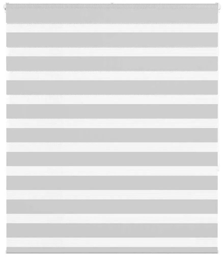 vidaXL Ζέβρα τυφλή Ανοιχτό Γκρι Πλάτος υφάσματος 130,9 εκ. Πολυεστέρας