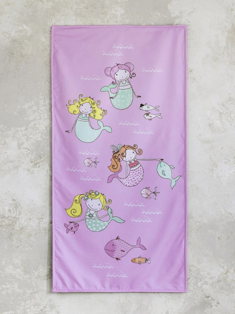 Πετσέτα Θαλάσσης δύο όψεων 70x140 - Dancing Mermaids 5206482105386
