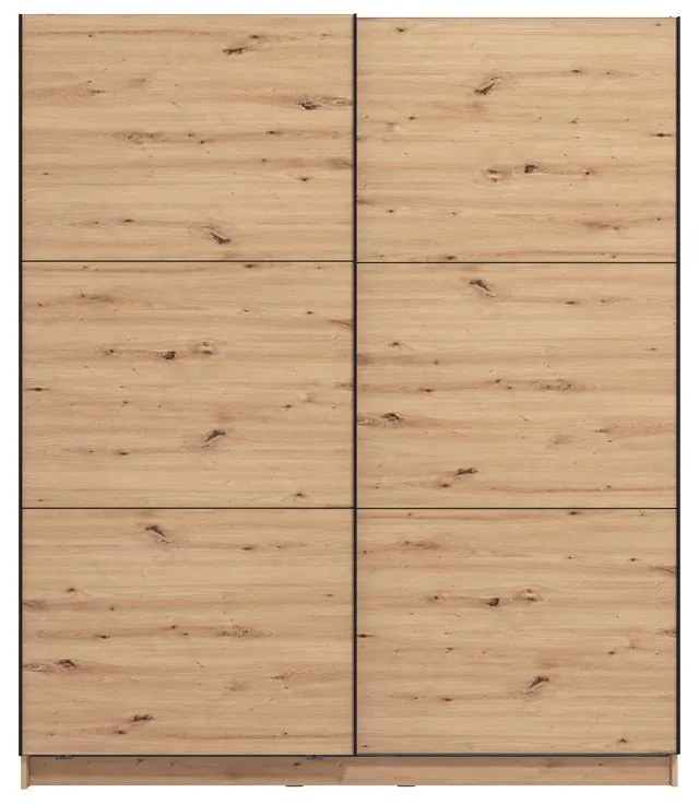 Ντουλάπα Sierra 180 Artisan Oak 180*62.5*210 εκ.