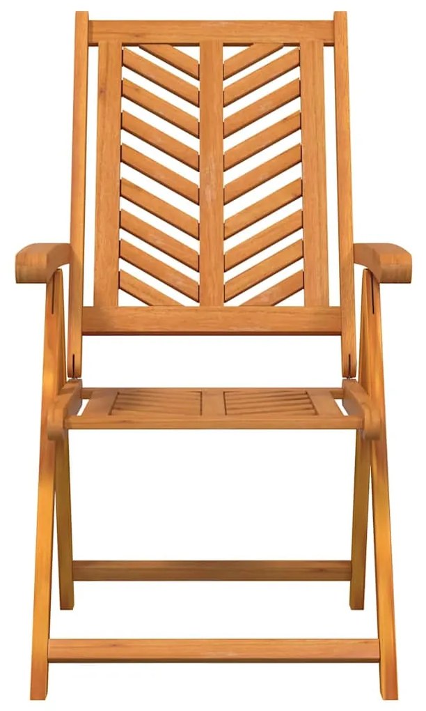 vidaXL Καρέκλα Ανακλινόμενη 4 pcs Καφέ 57 x 71 x 90cm ξύλο