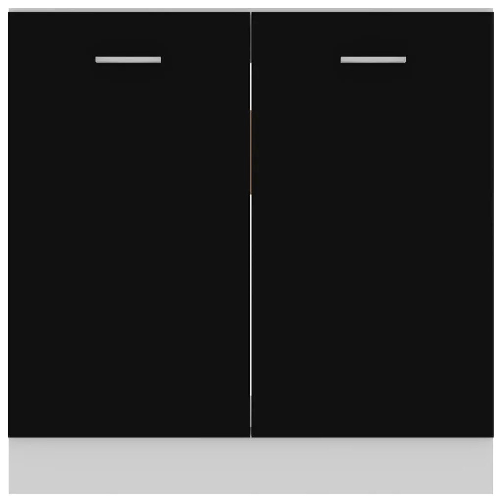 vidaXL Ντουλάπι Νιπτήρα "Lyon" Μαύρο 80x46x81,5 εκ. από Τεχνητό Ξύλο