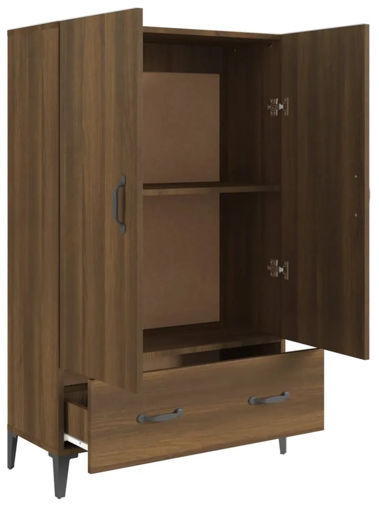 vidaXL Ντουλάπα Καφέ Δρυς 70 x 31 x 115 εκ. από Επεξεργασμένο Ξύλο