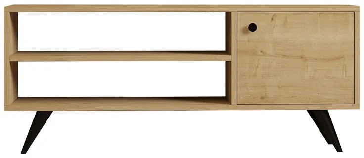 Έπιπλο τηλεόρασης Wison pakoworld σε oak απόχρωση 120x29x50εκ (1 τεμάχια)