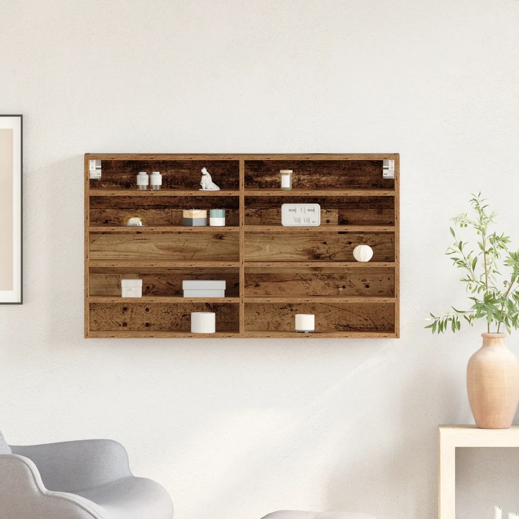 vidaXL Βιτρίνα Παλιού Ξύλου 100x15x58 εκ Επεξεργασμένο Ξύλο