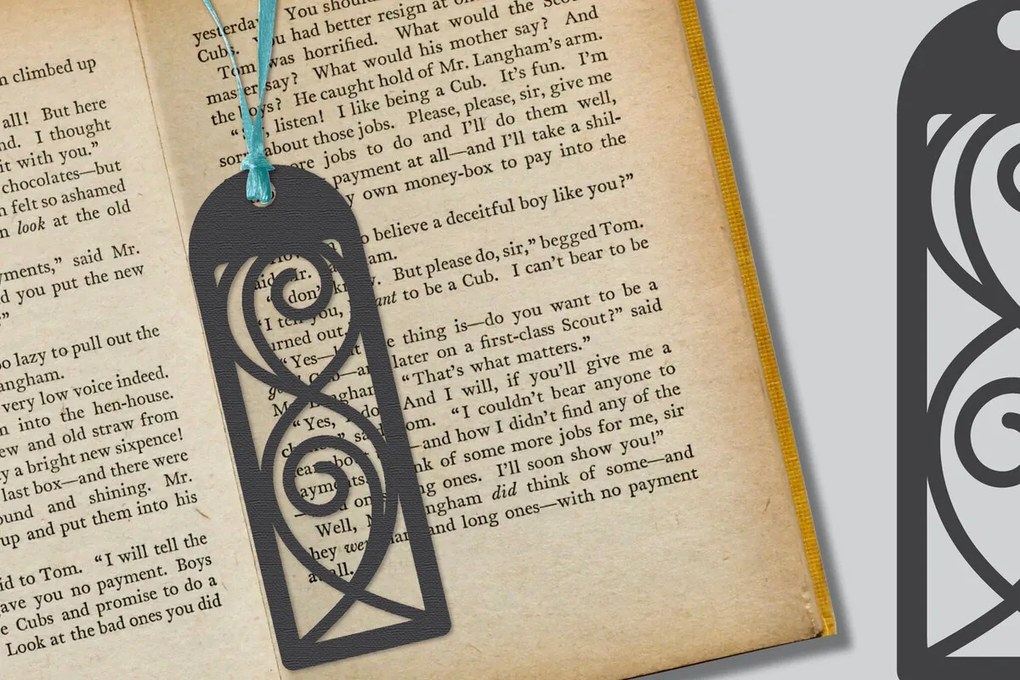 Σετ των 2 Intra απο ξύλο plywood 3mm-4mm πάχος Σελιδοδείκτης  Δίασταση 10x20 cm INTRAFABR-116615187