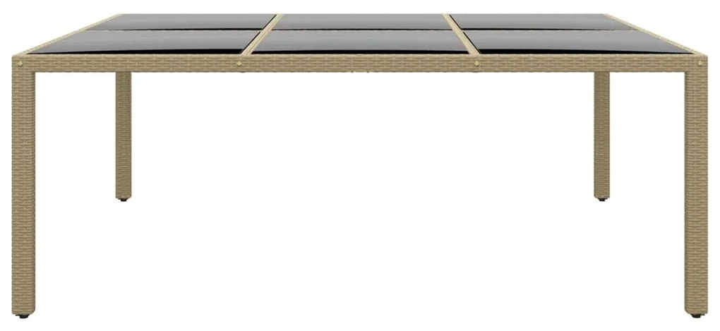 vidaXL Σετ Τραπεζαρίας Κήπου 11 Τεμαχίων Μπεζ από Συνθετικό Ρατάν