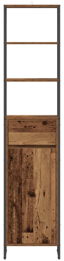 vidaXL Ντουλάπι Μπάνιου Παλιό Ξύλο 40 x 30 x 180 εκ Επεξεργασμένο ξύλο
