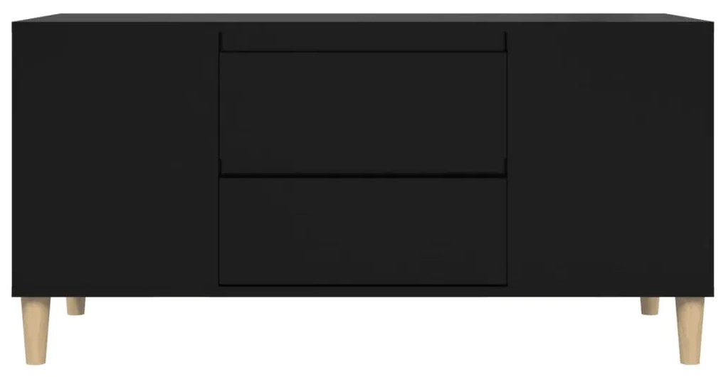 vidaXL Έπιπλο Τηλεόρασης Μαύρο 102x44,5x50 εκ. Επεξεργασμένο Ξύλο