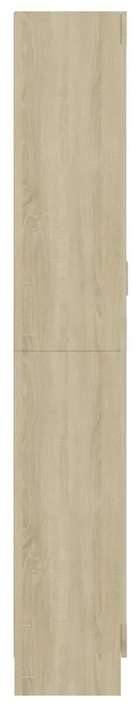 vidaXL Βιτρίνα Χρώμα Sonoma Δρυς 82,5 x 30,5 x 185,5 εκ. Επεξ. Ξύλο