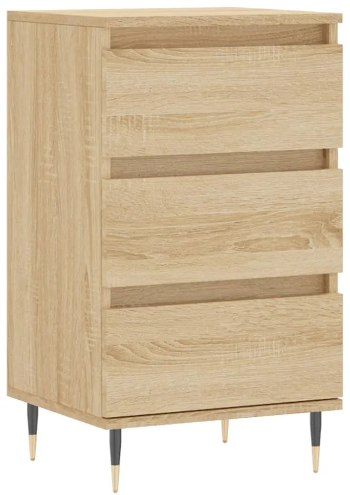 vidaXL Συρταριέρα Sonoma Δρυς 40 x 35 x 70 εκ. από Επεξεργασμένο Ξύλο