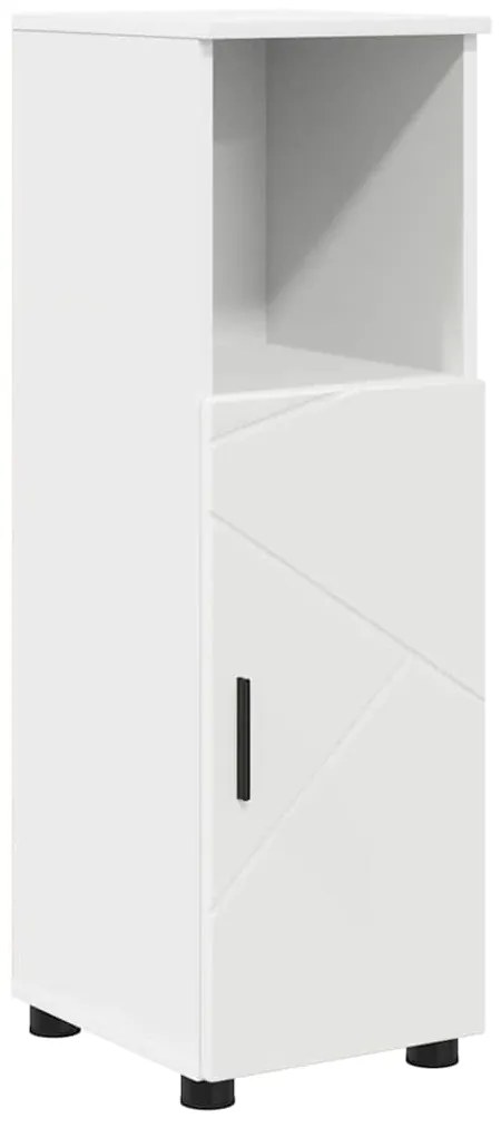 vidaXL Σετ Επίπλων Μπάνιου με συρτάρι με ράφι Επιτοίχιο 4 pcs Λευκό