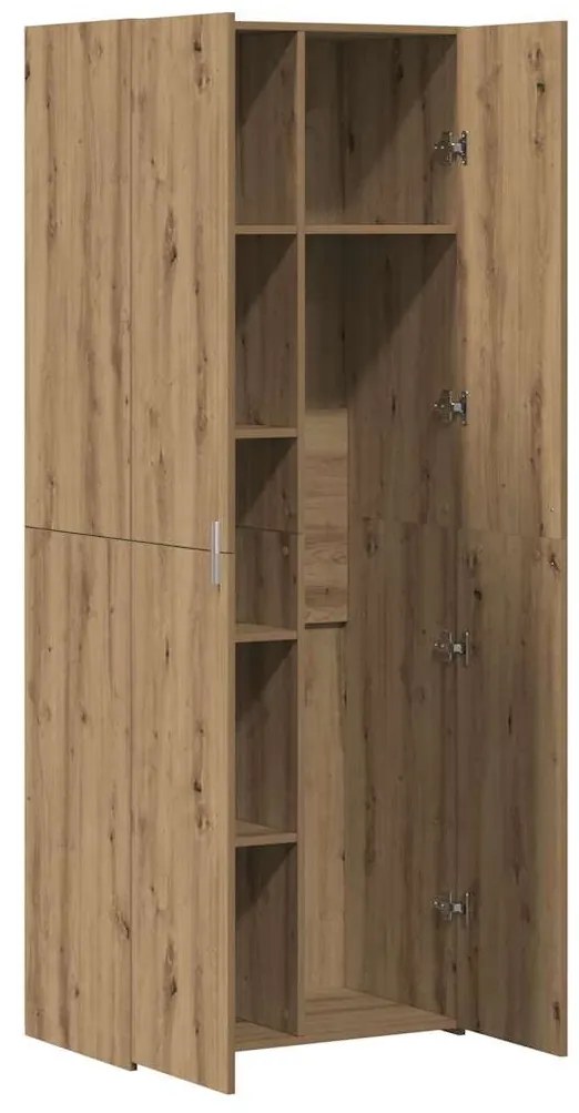 vidaXL Highboard artisan δρυς 70 x 42.5 x 185 εκ Επεξεργασμένο ξύλο