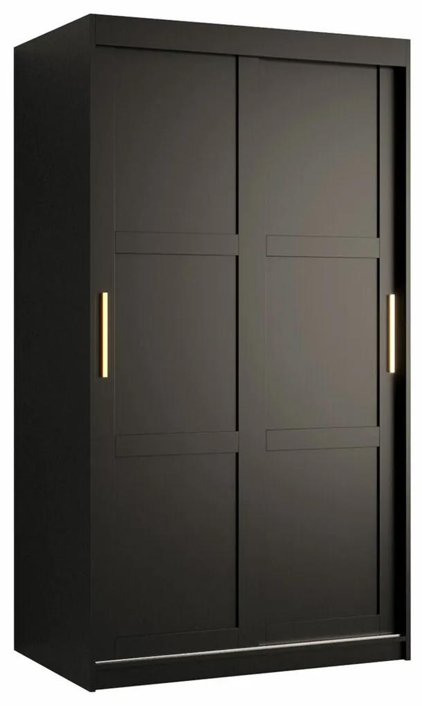 Ντουλάπα Hartford G112, Μαύρο, 200x100x62cm, 99 kg, Πόρτες ντουλάπας: Ολίσθηση, Αριθμός ραφιών: 5, Αριθμός ραφιών: 5 | Epipla1.gr