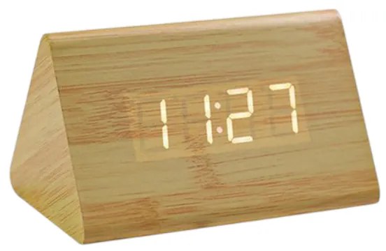 Ψηφιακό Ρολόι Ξυπνητήρι Μπεζ