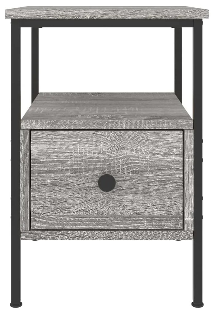 vidaXL Κομοδίνα 2 τεμ. Γκρι Sonoma 34 x 36 x 50 εκ. Επεξεργασμένο Ξύλο