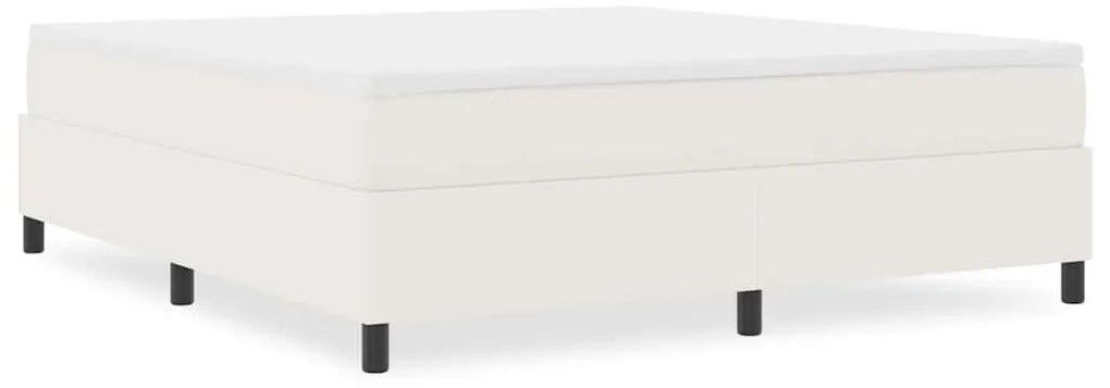 vidaXL Κρεβάτι με ελατήρια Κρεμ 180 x 200 cm Βελούδο