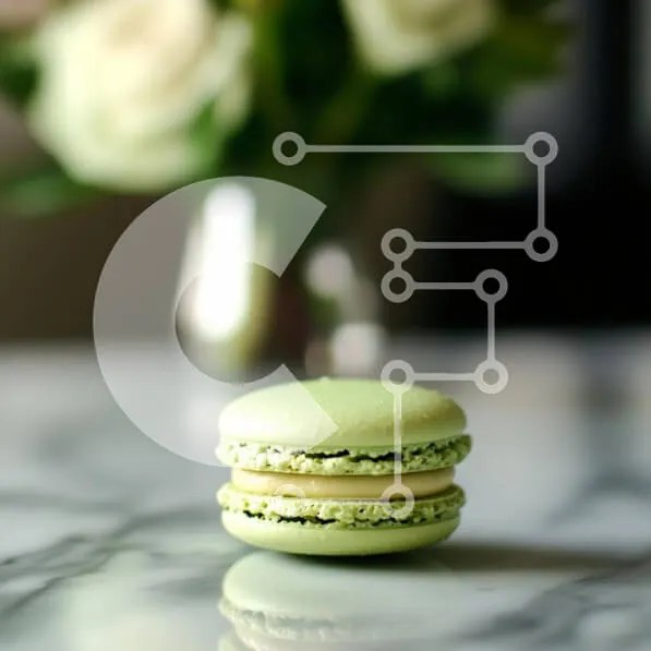 Intra Συλλεκτικό Ξύλινο Παζλ Plywood  4mm - Πράσινο Macaron σε μαρμάρινη επιφάνεια Σε Ξύλινο Κουτί - Διαστάσεις: 10x10 cm – 25 κομμάτια