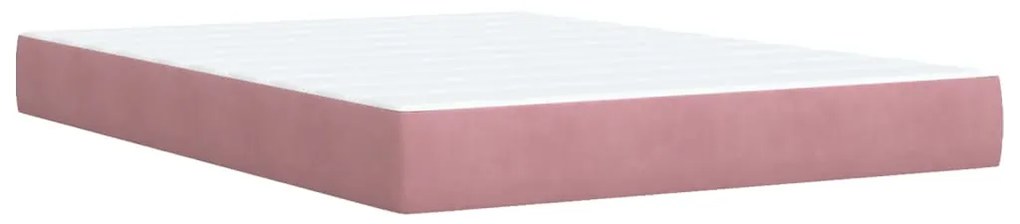 ΚΡΕΒΑΤΙ BOXSPRING ΜΕ ΣΤΡΩΜΑ ΡΟΖ 140X190 ΕΚ. ΒΕΛΟΥΔΙΝΟ 3292345