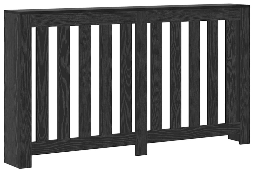 vidaXL Καπάκι Καλοριφέρ Μαύρη Οξυά 149 x 20 x 82 cm Επεξεργασμένο ξύλο