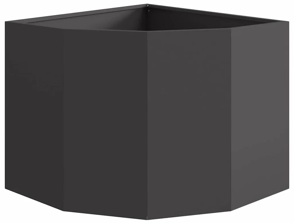 vidaXL Γωνιακό Ροδόδεντρο Μαύρο 60 x 60 x 50 εκ Ατσάλι