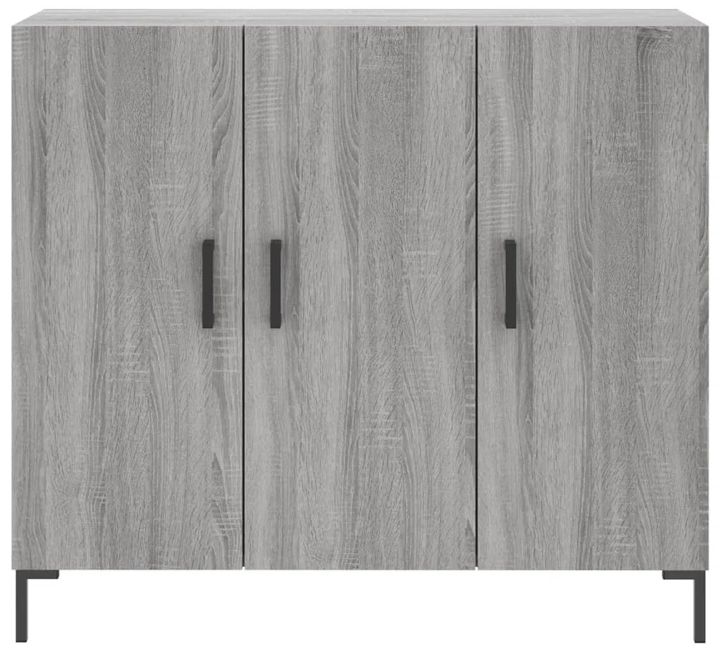 vidaXL Ντουλάπι Γκρι Sonoma 90 x 34 x 80 εκ. από Επεξεργασμένο Ξύλο