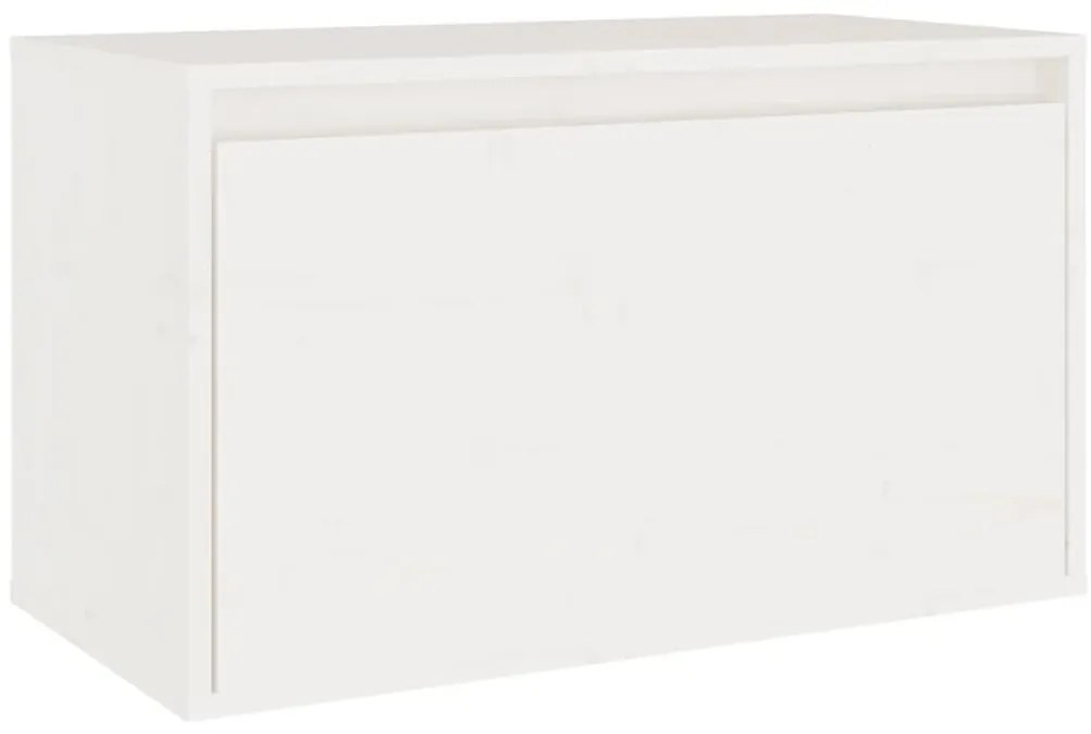 vidaXL Έπιπλα Τηλεόρασης 5 τεμ. Λευκά από Μασίφ Ξύλο Πεύκου