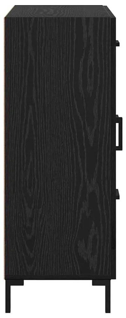 vidaXL Πλαϊνό γραφείο Μαύρη δρυς 69.5 x 34 x 90 εκ. Επεξεργασμένο ξύλο