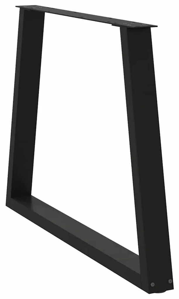 vidaXL Πόδια Τραπεζαρίας Σχήματος V 2 τεμ. Μαύρο 100x (72-73,3) εκ. Ατσάλι