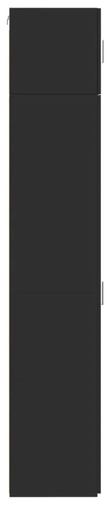 vidaXL Ντουλάπι Αποθήκευσης Στενό Μαύρο 45x42,5x225 εκ. Επεξεργ. Ξύλο