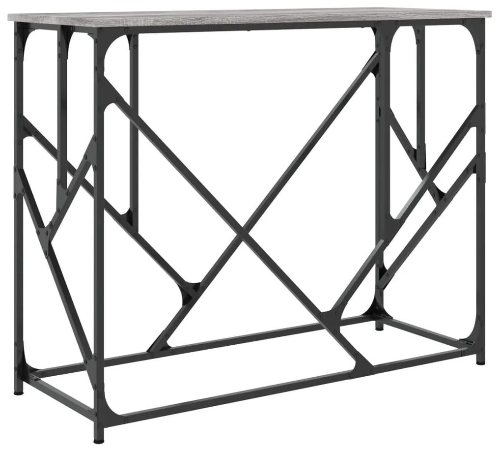 Τραπέζι Κονσόλα Γκρι Sonoma 100x40x80 εκ. Επεξεργασμένο Ξύλο - Γκρι