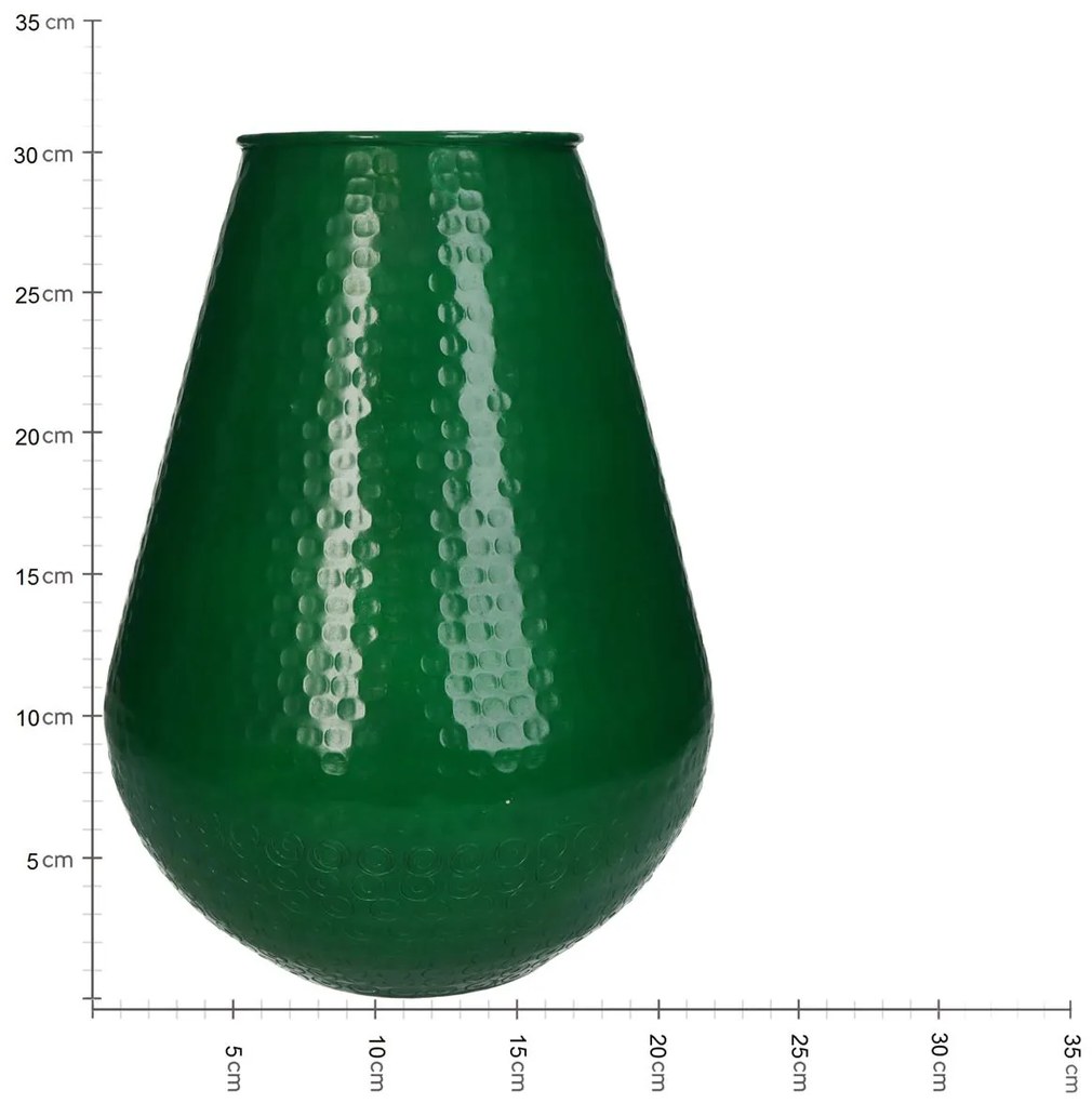 Βάζο Πράσινο Αλουμίνιο 23.5x23.5x31cm - 05154786 - 05154786