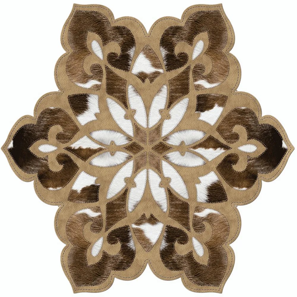 Χαλί Aln600129Ka17 905ANR1885 Brown Conceptum Hypnose 100X100cm Round