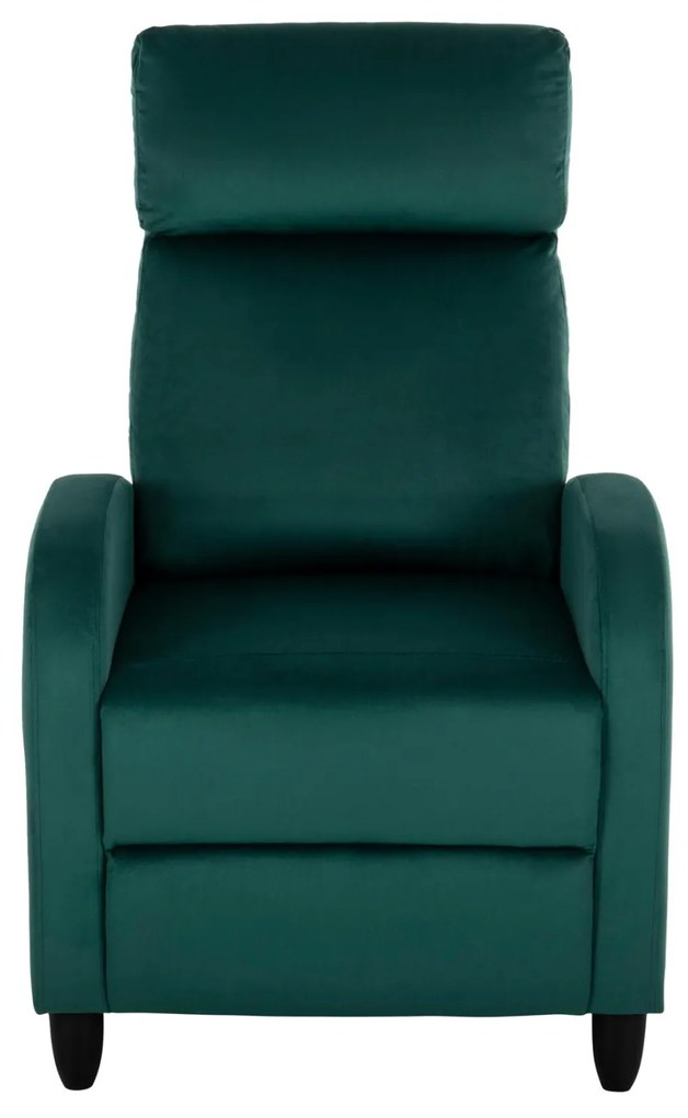 Πολυθρόνα HIBER RELAX C9782.03 Βελούδο Κυπαρισσί 67,5x90x104Υ εκ. 67.5x90x104 εκ.