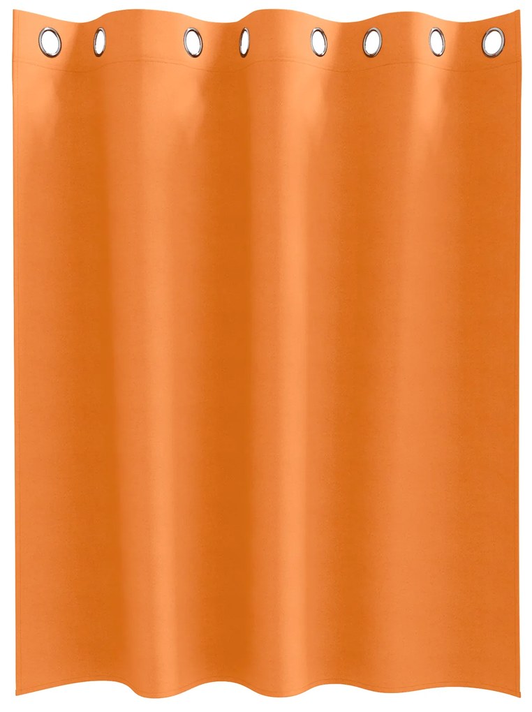 vidaXL Κουρτίνες 2 pcs Φωτεινό Πορτοκάλι 140 x 140 cm Πολυεστέρας